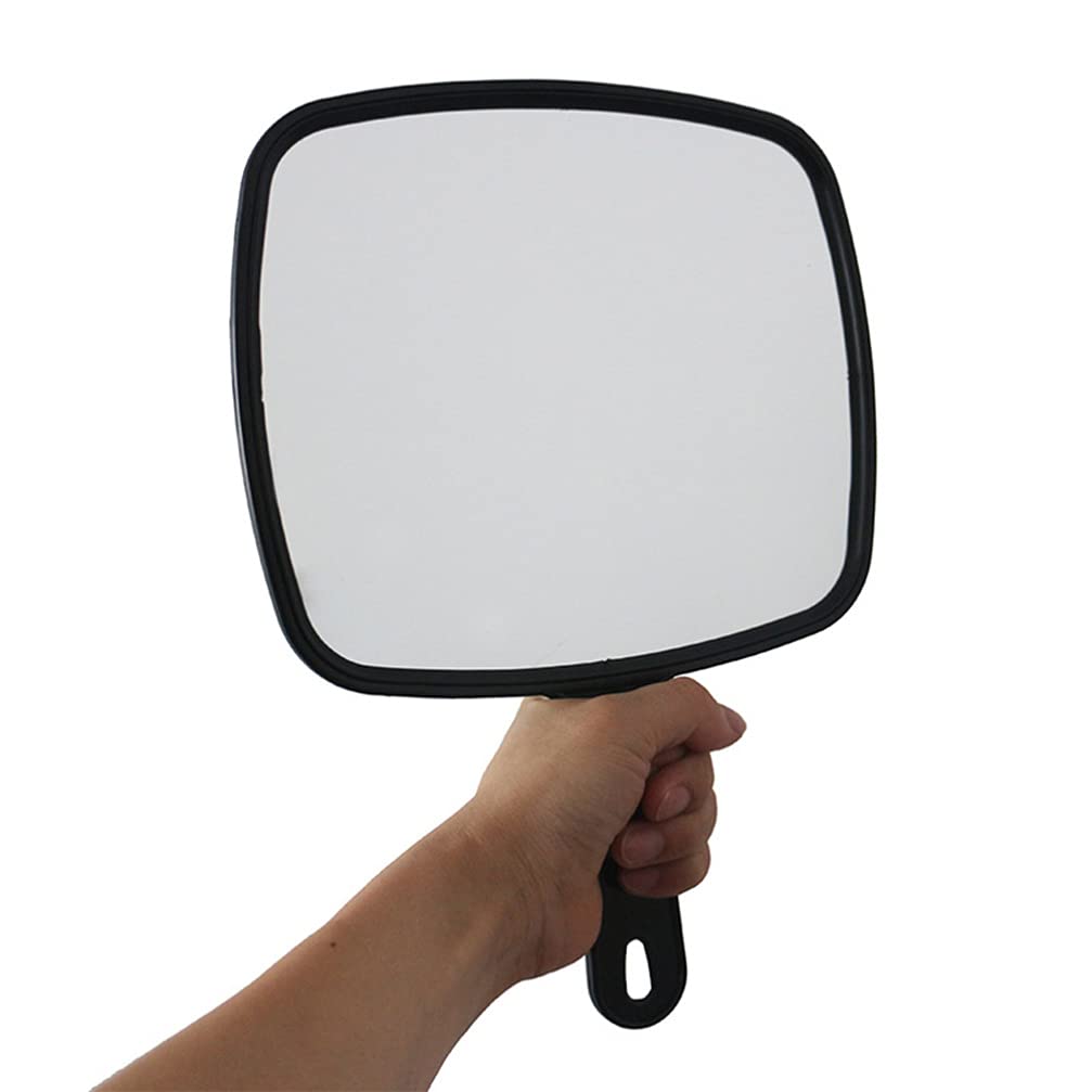 FOMIYES Black Handheld Mirror Extra Large Hand Mirror Makeup Mirror