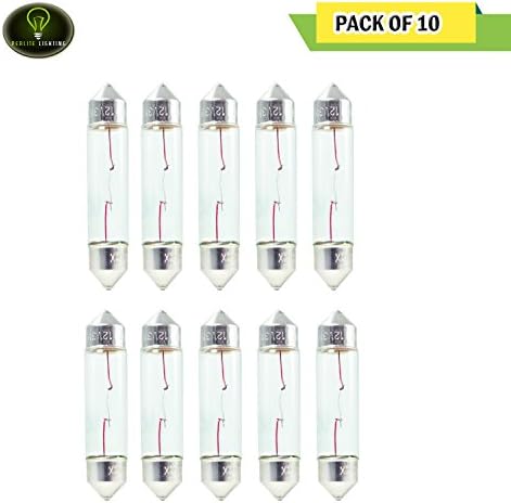 Perlite Lighitng (Pack of 5) FEX10/24 10-Watt T3 1/4" Festoon Base 24-Volt Halogen Bulb