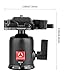 Kamisafe KINGJOY QB-0 Heavy Duty Photography Camera Tripod Ball Head 360 Degree Rotation Panoramic Ballhead with 1/4