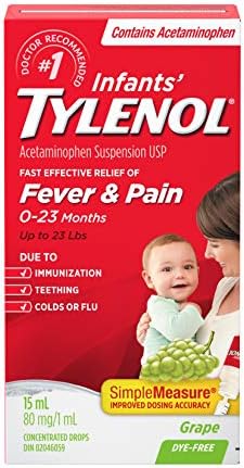 Tylenol Infants Dye Free White Grape Drops 15 Ml Amazon Ca Health Personal Care