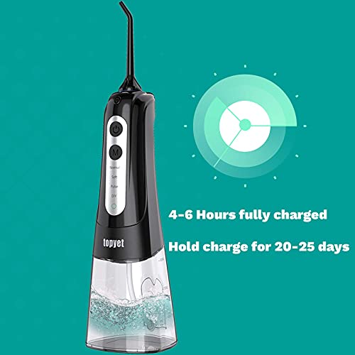 Topyet Water Flossers for Teeth,Gums, Braces Flossers with 4 Tips