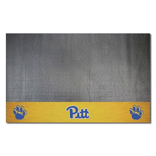 FANMATS 19663 Pitt Panthers Vinyl Grill Mat - 26in. x 42in. - Deck Patio Protec…