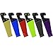 Honsky Cell Phone Holder Tablet Stands, Pack of 6, V-Shape Universal Portable Foldable Plastic Desk Stands- (Bundle, Multi-Color)