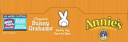ANNIE’S ORGANIC BAKED BUNNY GRAHAM SNACKS, EASTER TREATS, HONEY, 7.5 OZ
