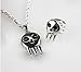 Soul Eater Death The Kid Ring Inspired Pendant Necklace + ring Set
