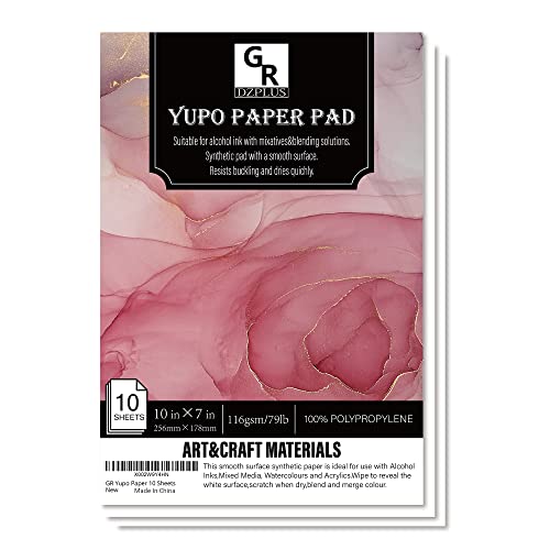 GR DZPLUS Yupo Paper 10 Sheets | 10-inch x 7-inch