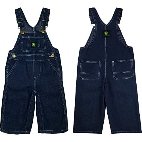 John Deere baby boys John Deere Overall Bibs, Denim, 612 Months US