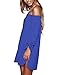 Just Quella Women's Off The Shoulder Loose Long Dress 8650 (M, Blue)