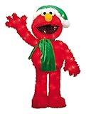 ProductWorks 32-Inch Pre-Lit 3D Sesame Street Waving Elmo Christmas Yard Decoration, 70 Lights