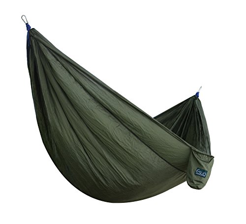 Esup XL Camping Hammock -Multifunctional Lightweight Nylon Portable Hammock, Best Parachute Hammock For Backpacking, Camping, Travel, Perfect Father's Day Gift (Army Green, 118"(L) x 78"(W)) - Thumbnail 3