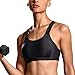 SYROKAN Women's Front Adjustable Lightly Padded Wirefree Racerback High Impact Sports Bra
