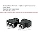 2 Pack RJ45 Splitter Connectors, 1 to 2 Ways Ethernet cables interface RJ-45 Socket Adapter 8P8C HUB Network LAN Internet PC laptop router cable Coupler contact Modular plug For Cat5 Cat5e Cat6 Cat7