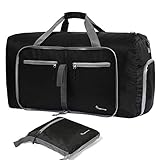 Duffle Bag Dimayar 60L Travel Duffle Bag for Men&Women Waterproof Duffle Black