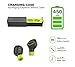 True Wireless Earbuds, KINTTO Car Bluetooth Headphone, Mini Cordless Hands-free Bluetooth Headset Built In Mic, In-Ear Phone Headset with Charging Case for 12 Hours of Duration (green)