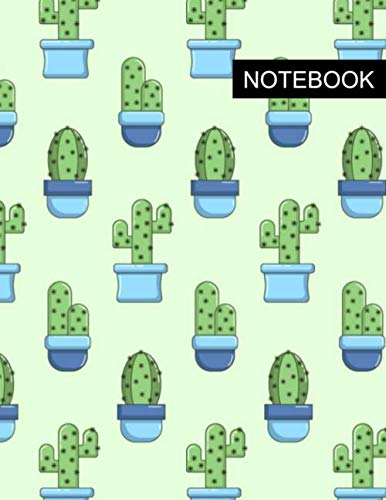 Notebook: Paper College Ruled - Mead Composition Notebook - 8.5 x 11 Inches - 120 Pages - Cactus Pattern Cover | For Girls Boys Kids Teens Students - Perfect Gift For School Start