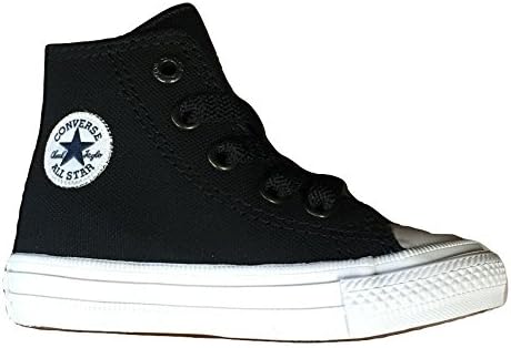 Converse Kids Chuck Taylor All Star 2 II Athletic High Top Shoes- Black/White (7 Infant)