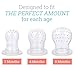 Fresh Food & Fruit Feeding Pacifier – 3 Different Sized Silicone Teething Pacifiers | Great Baby Nibbler Food Feeder Teether | Baby Feeding Teething Toys Set | Mesh Feeder Teethers Teething Toy | Baby