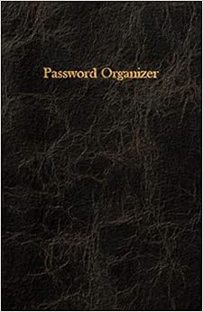 Password Organizer: Internet Password Keeper Logbook Journal Leather Texture Design