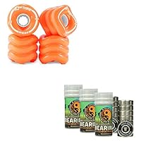 Fathom by Shark Wheel 60MM Reef Skateboard Wheel Set w/ Shiver 8-Piece Bearings