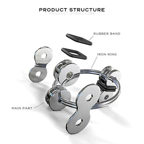 Fidget Chain, MeanLove Bike Chain Fidget Toy for Autism ADD ADHD Stress and Idle Hands,EDC Focus Toy Stress and Anxiety Relief (Red)