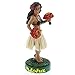 Hawaiian Hula Girl with Uli Uli Mini Dashboard Doll