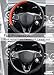COFIT Crystal Steering Wheel Cover, Diamond Like, Microfiber Leather, Fashionable, Universal M 14 1/2-15 1/3 Inch