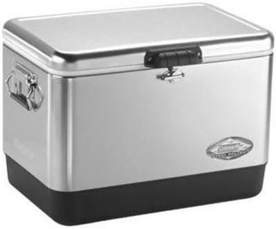 small stainless steel cooler