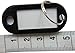 Hotel Key Labels Organizer - LeBeila 100 Plastic Key Tags with Label Window, Metal Split Ring and Writable Blank Paper Tags Reusable Id Identifiers for Office/House Keys, Luggage, Keychains (Black)