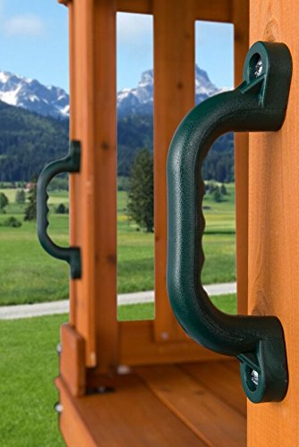 CREATIVE CEDAR DESIGNS Playset Safety Handles (One Pair)- Green, One Size - Thumbnail 2