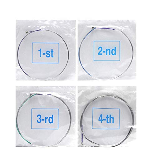 image for 5 Packs Full Set Replacement Alice A803 Steel Core Nickel Silver Wound