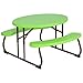 LIFETIME 60132 Children's Oval Picnic Table, Lime Green