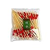 ZZALLL 100 Stks 12 cm Wegwerp Bamboe Hart Spiesjes Fruit Dessert Cake Teken Cocktail Picks Leuke Voedsel Sticks Buffet…