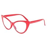 BestWare Cat-Eye Eyeware Women Eyeglasses Cateye Glasses Fashion Glasses Women Sunglasses Red