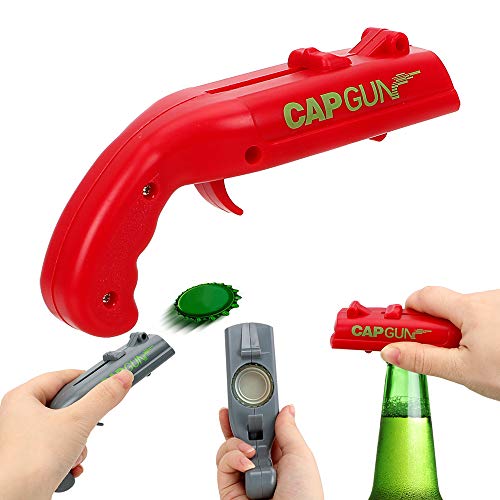 Fine Deal Cap Gun Launcher Shooter Bottle, Beer Openers ToolsShoots Over 5 Meters, 5.1 x 2.1 x
