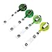 JUSLIN 16 Adjustable Translucent Badge Reels with Clip, Retractable ID Badge Holder, Prevent Loss of Mobile Phones & ID Cards, Mixed Colors
