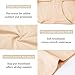 wirarpa Women's Cotton Postpartum Underwear High Waisted Ladies Panties Full Coverage Briefs 4 Pack Beige Medium