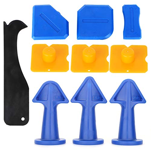 image for Inxens 10pcs Nozzle Plus Rubber Caulking Tool Kit Sealant Finishing To