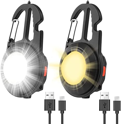 Daakro Pcs Mini COB LED Keychain Flashlights, 1000 Lumens