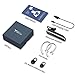 Yuwiss Bluetooth Earpiece [24Hrs Playtime] Wireless 4.1 Headset for Cell Phones w/Mic Noise Canceling Hands-Free Earbuds Car Trucker Driving Headphones Compatible with iPhone Samsung Android (Black)