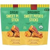 Snak Organic Sweet Potato Sticks, No added Sugar, Vegan 17oz Bag (2Pack)