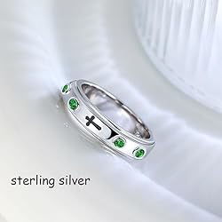 LYTTMAB 6MM Sterling S925 Silver Rosary Spinner