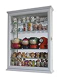 SC06B Wall Curio Cabinet with Glass Shelves and