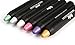 OneDor® Professional Waxy Hair Chalk Pens Temporary Hair Color Dye Touch-up 6 Colors Hair Crayon Set (Pink, Purple, Green, White, Silver, Golden Yellow)
