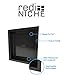 Redi Niche Double Recessed Shower Shelf – Black, Two Shelves, 16-Inch x 26-Inch x 4-Inch