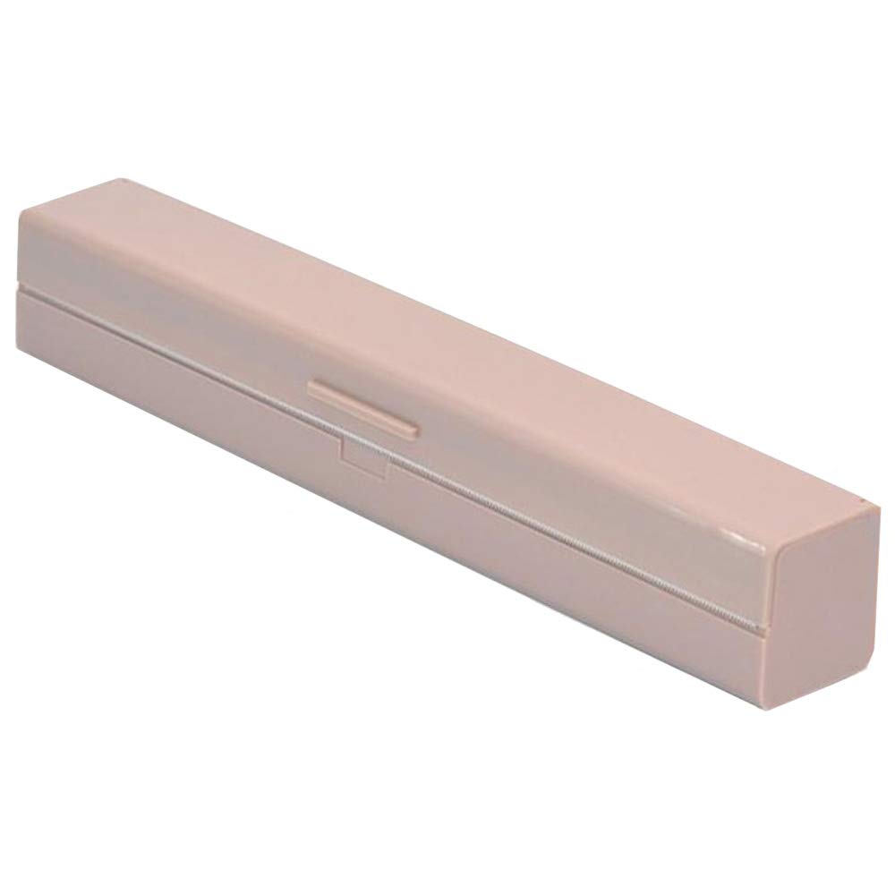 Wrap Dispenser & Cutter, Cling Film Wrap Dispenser, Food Wrap Dispenser, 5 x 5 x 32 cm PP Plastic Wrap Dispenser for Cling Film, Tin Foil, Home Kitchen, Restaurant (Pink)