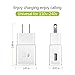 Adaptive Fast Charger for Galaxy S8/S8 Plus ( 2.0 Wall Charger+Car Charger 2.0+ 4FT/3FT Type C USB Cable Kit ) Charge for LG G6 G5 / LG V20 - White