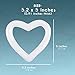 White Foam Hearts for DIY Crafts Supplies, Valentine's Décor (5.2 x 5 in, 24 Pack)