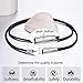 FaithHeart Black Cord Necklace Mens 20 Inch Leather Chain Jewelry Solid Waterproof String Wax Rope Neck Chains for Men Birthday Gift