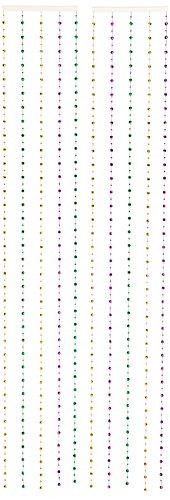 Beistle 50377-ggp disco ball bead curtain, 6-feet 6-inc…