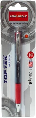 Plus Office Unimax Top Tek Ballpoint Pen – Red